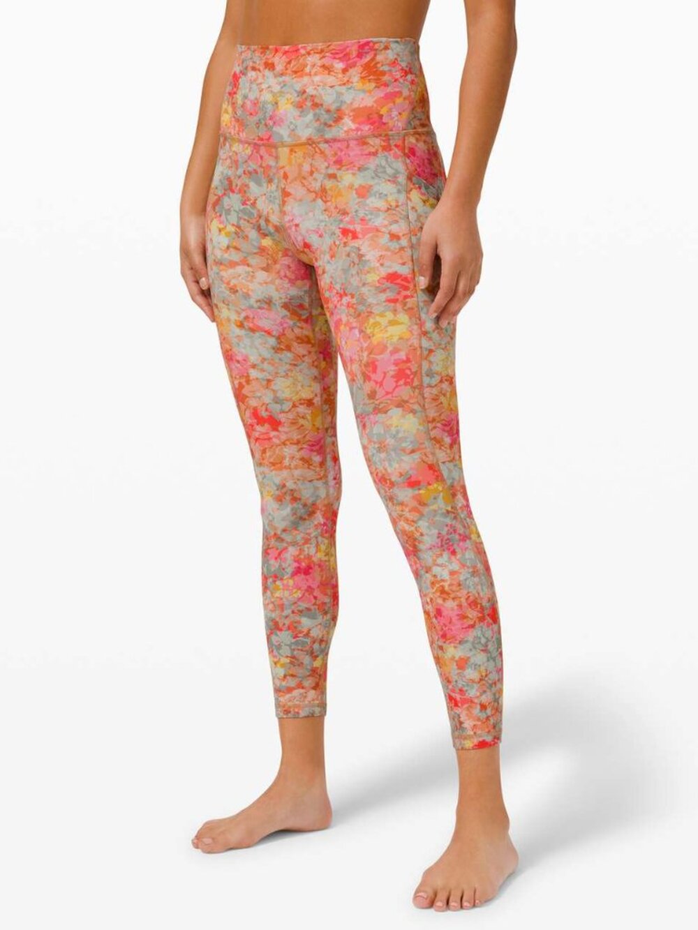 Lululemon Align HR Leggings with Pockets 25" Inflorescence Multi Floral Size 2